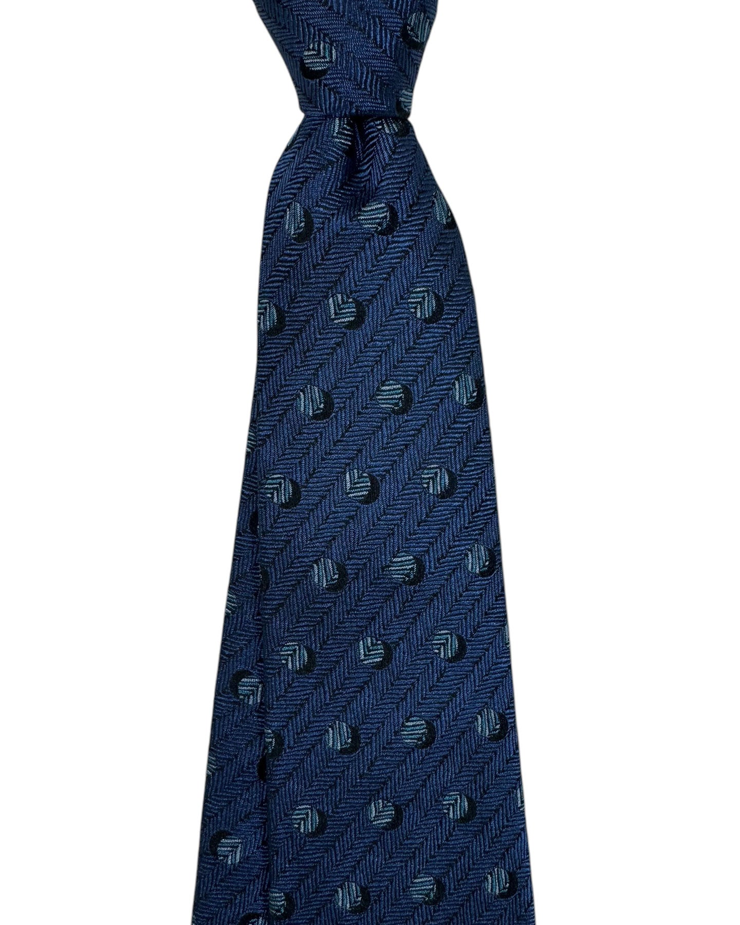 Givenchy Tie Midnight Blue Polka Dots Pattern