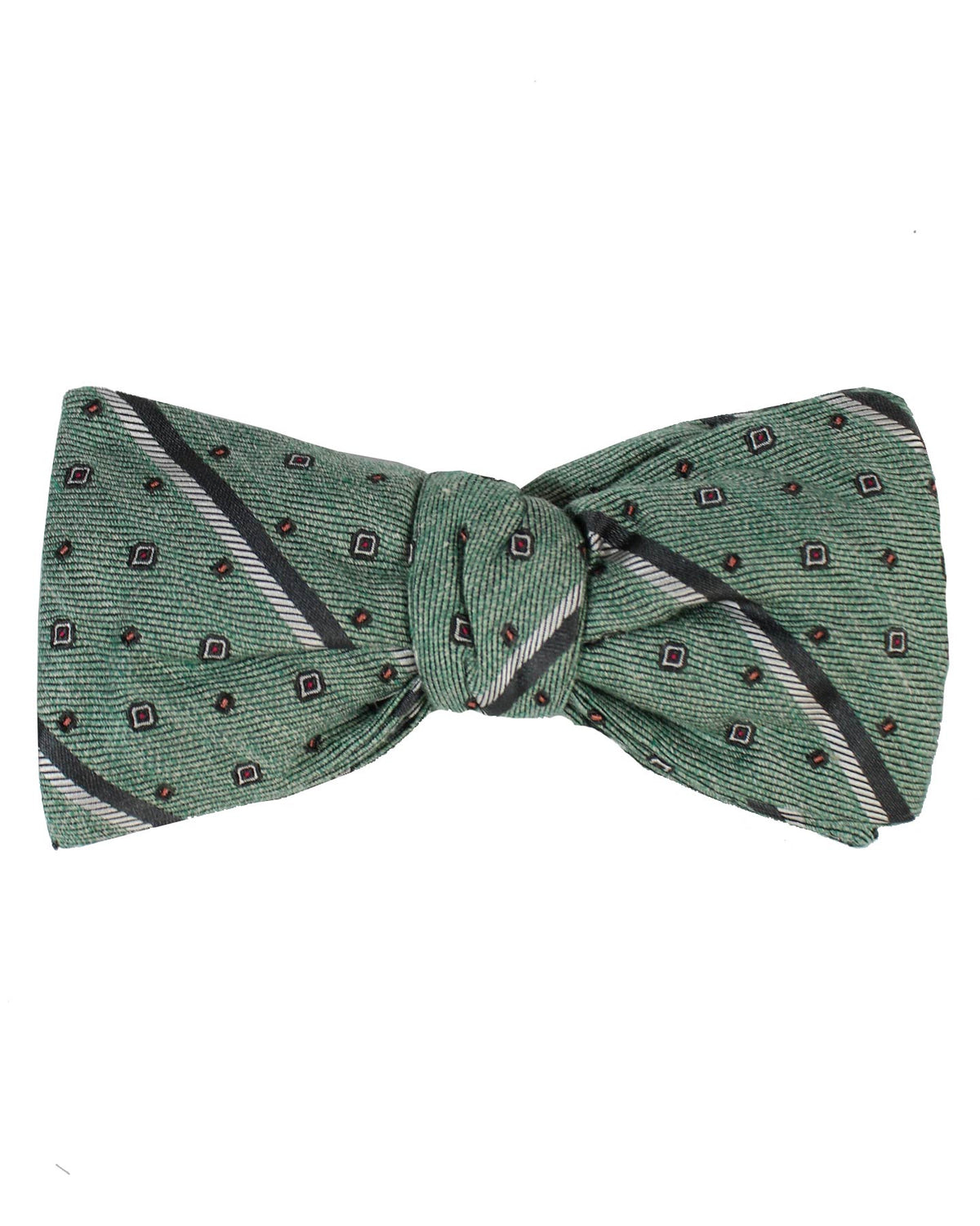 Gucci Bow Tie Green Stripes Geometric 