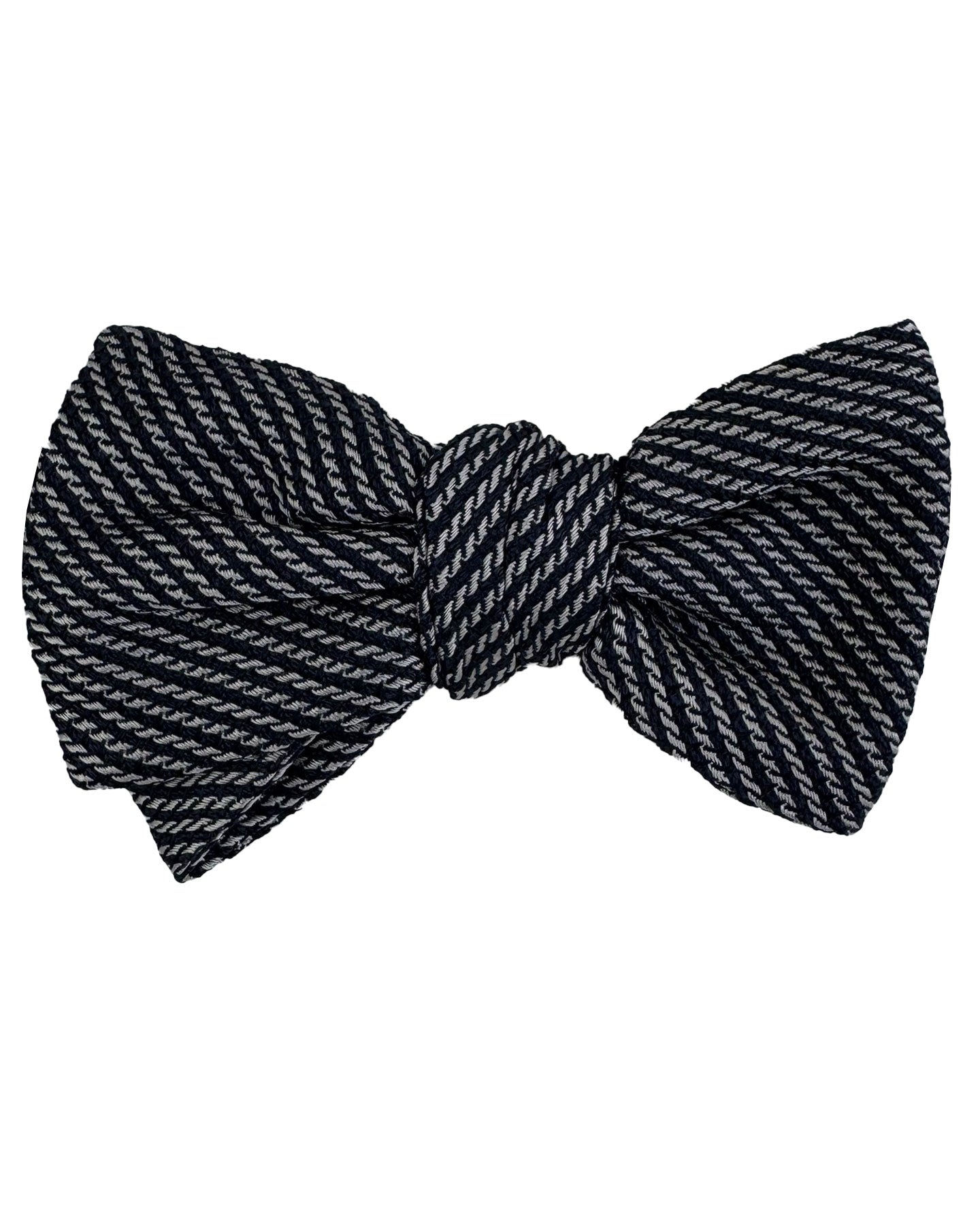 Gray Black Bow tie