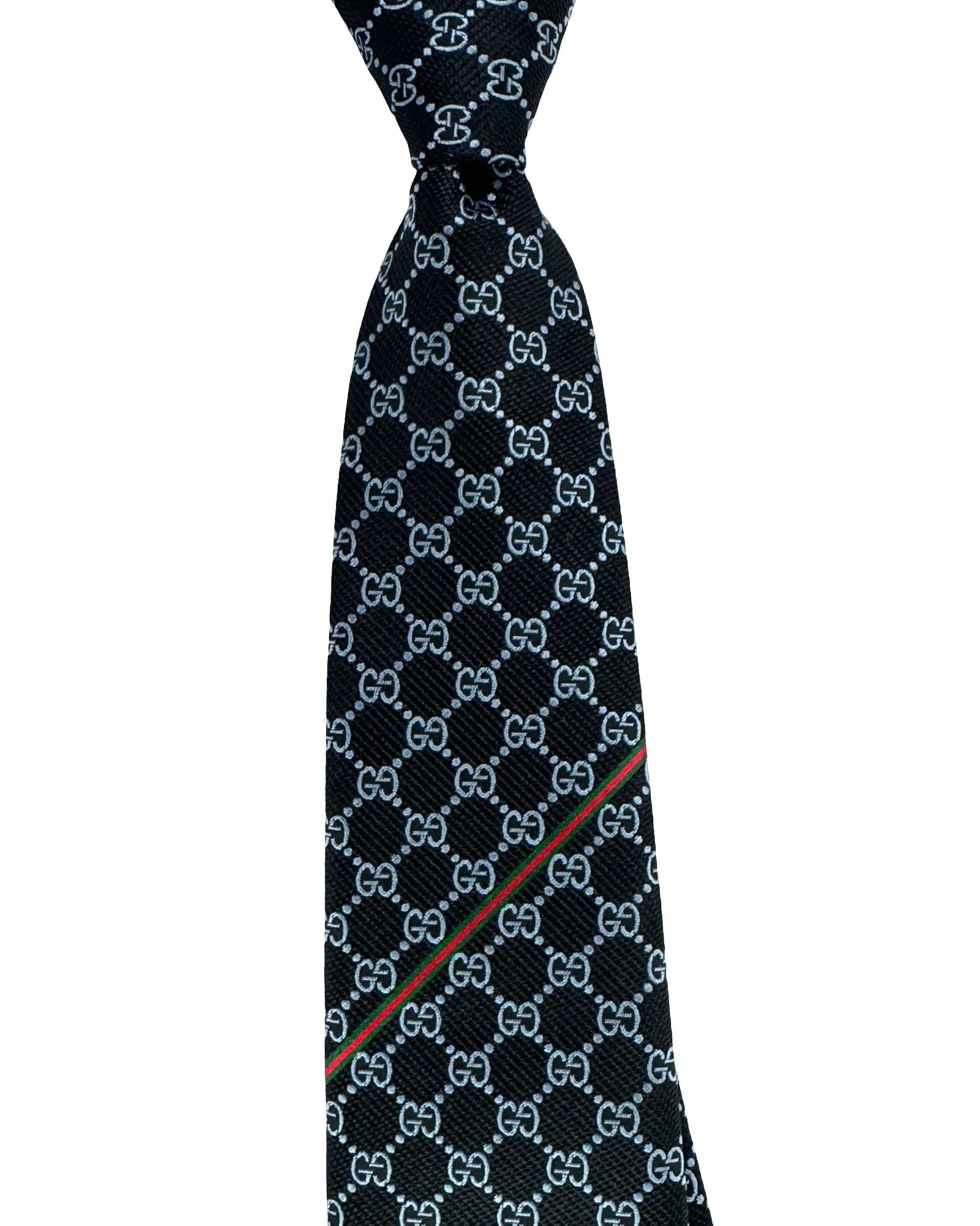 Gucci Tie Midnight Blue GG Pattern - Jacquard Silk