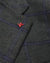 Isaia Sport Coat Dark Green Midnight Blue Windowpane Wool Cashmere