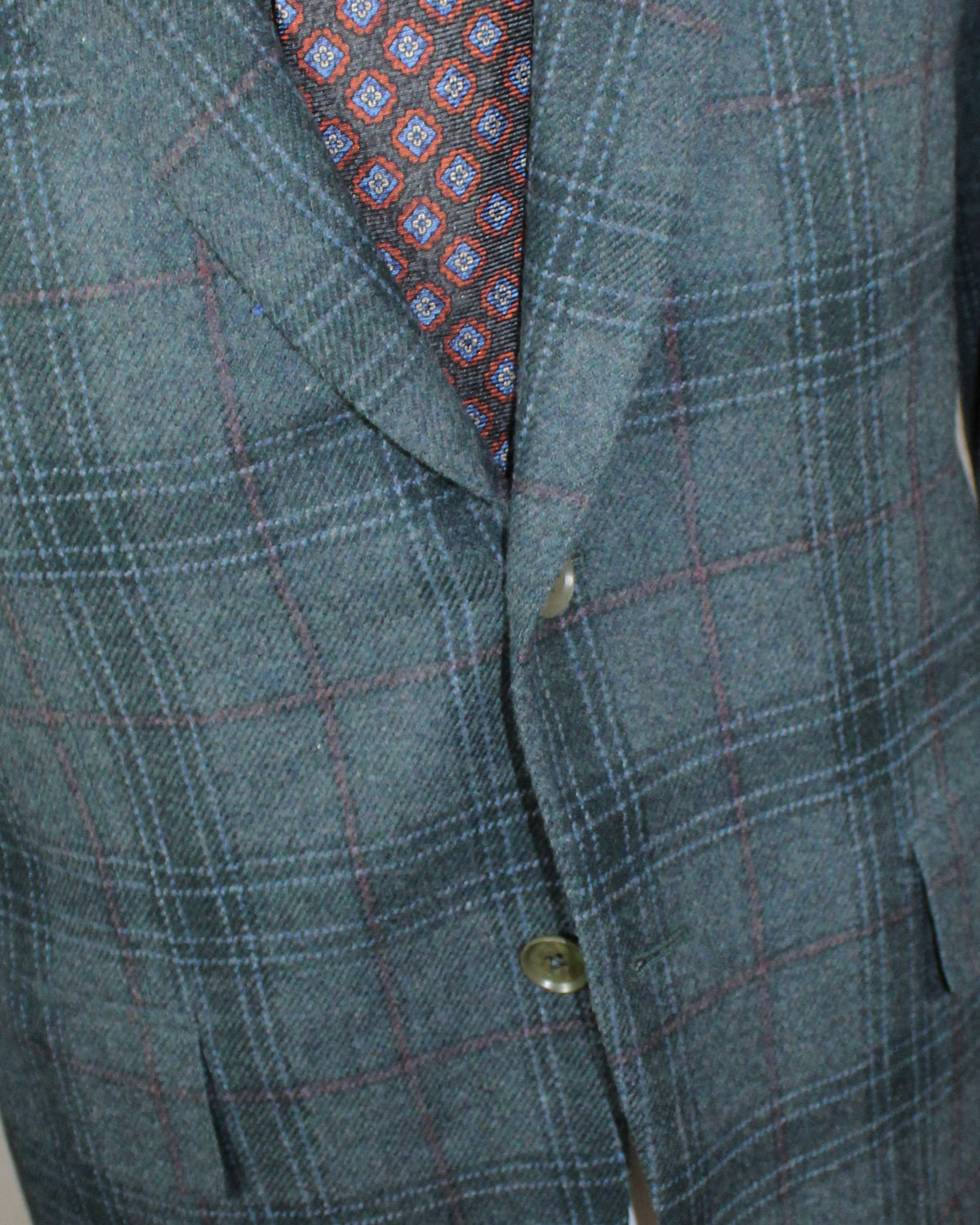 Isaia Sport Coat Plaid Design 