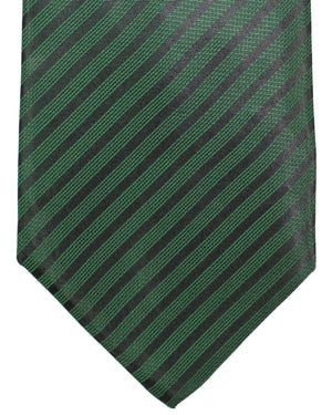 Isaia Napoli Tie Green Stripes SALE