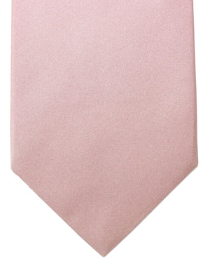 Isaia Tie Light Pink Solid Design - Sartorial Sevenfold Tie