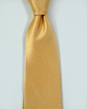 Isaia Tie Buttercream Solid Design - Sartorial Necktie FINAL SALE