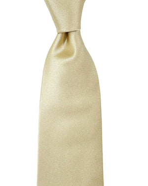 Isaia Tie Beige Solid Design - Sartorial Necktie FINAL SALE