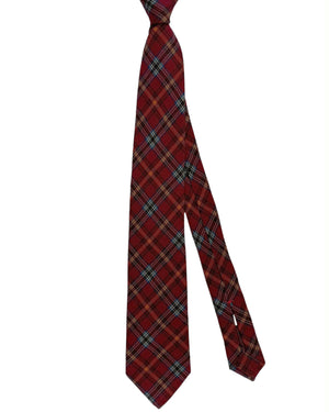 Isaia Sevenfold Wool Silk Necktie