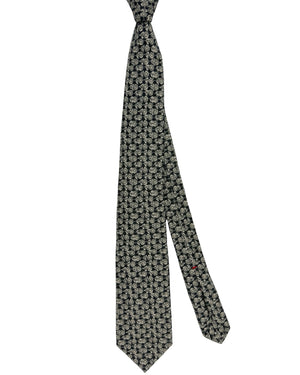 Isaia Sevenfold Wool Silk Necktie