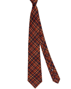 Isaia Sevenfold Wool Silk Necktie