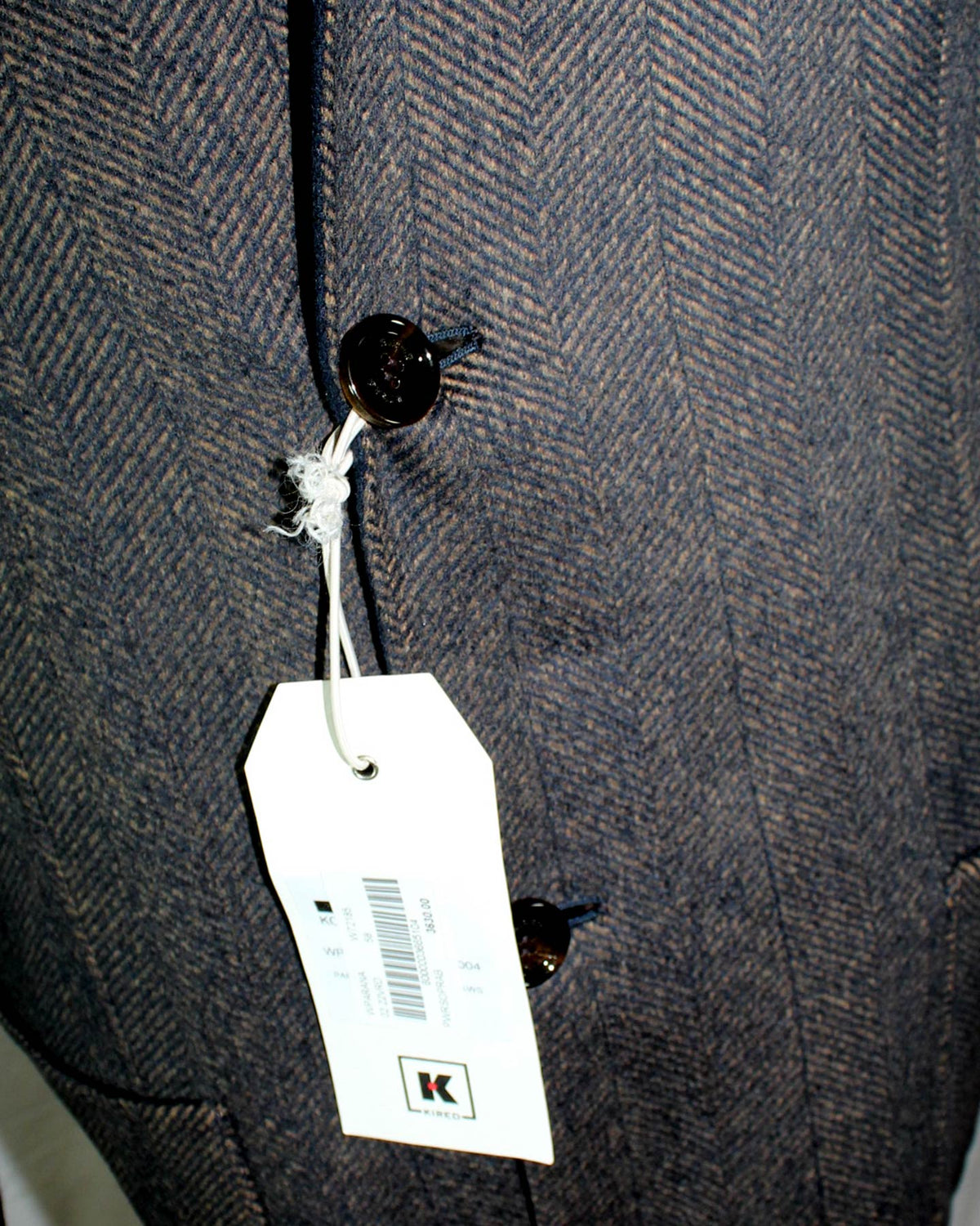 Kired Long Coat Midnight Blue Dark Brown Reversible Overcoat Sartorial EU 58/ US 46 SALE