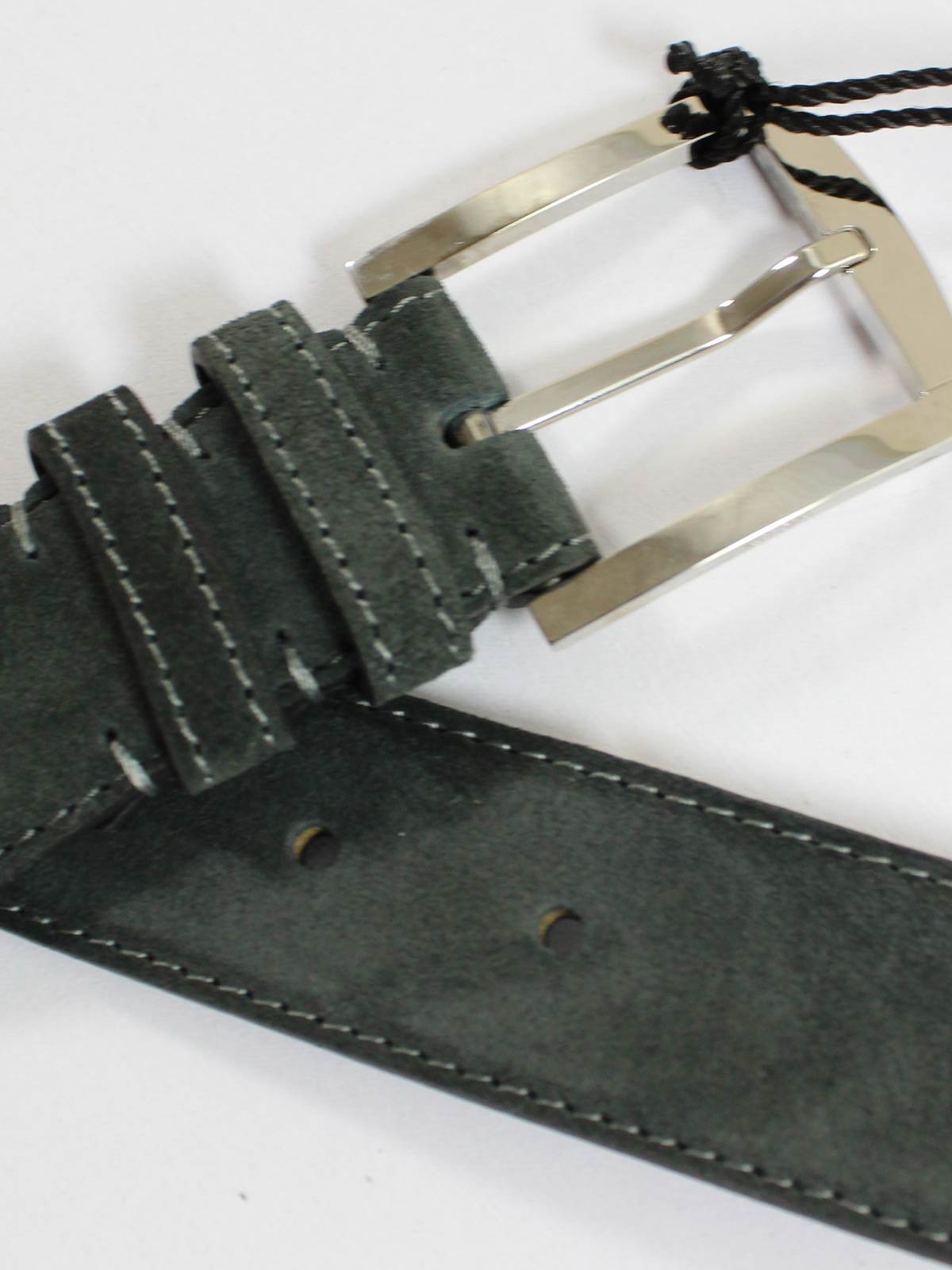 Kiton Belt Ceylon Green Suede Leather Men Belt 115/ 46 REDUCED SALE