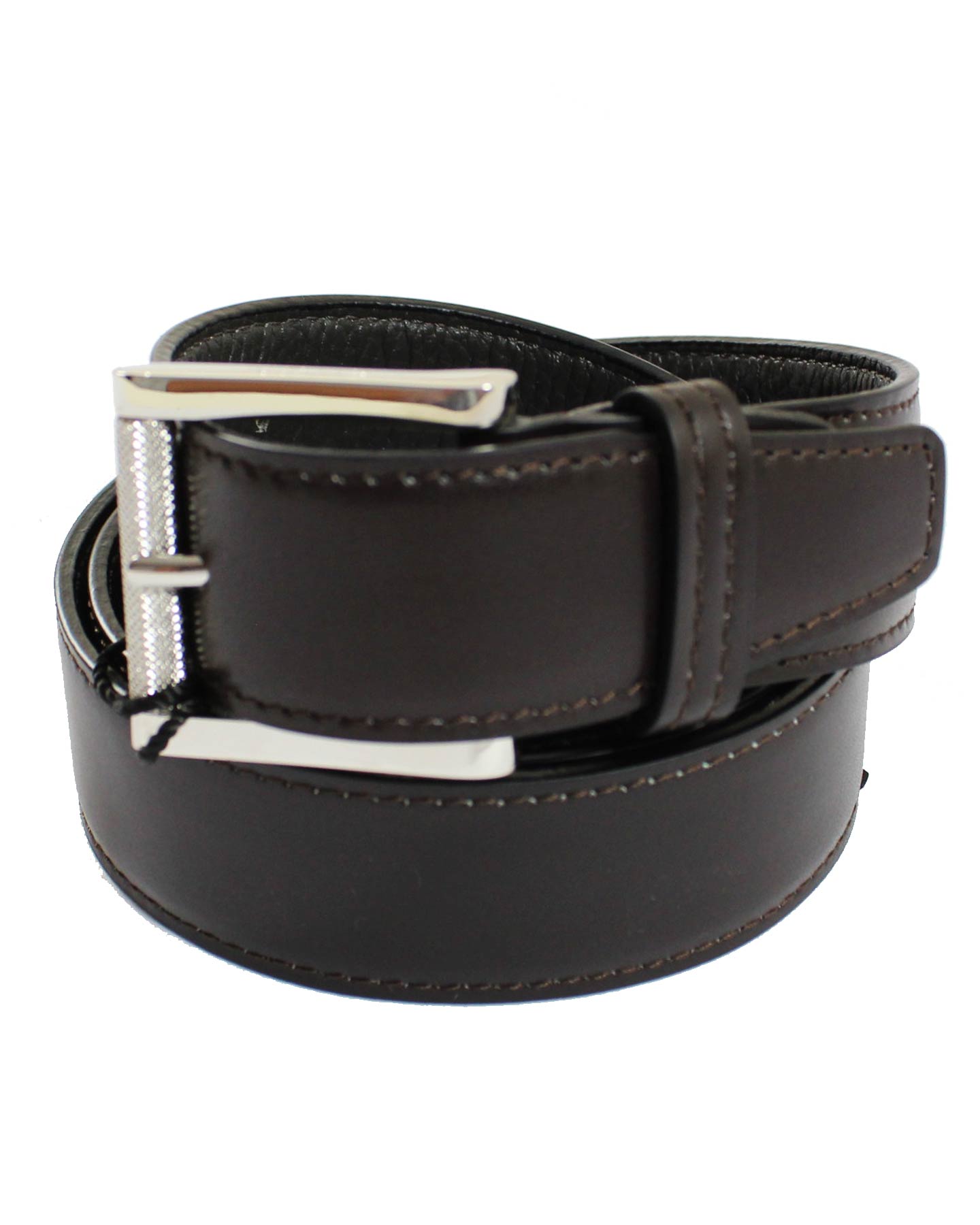 Kiton Belt Dark Brown Smooth Leather - Resizable