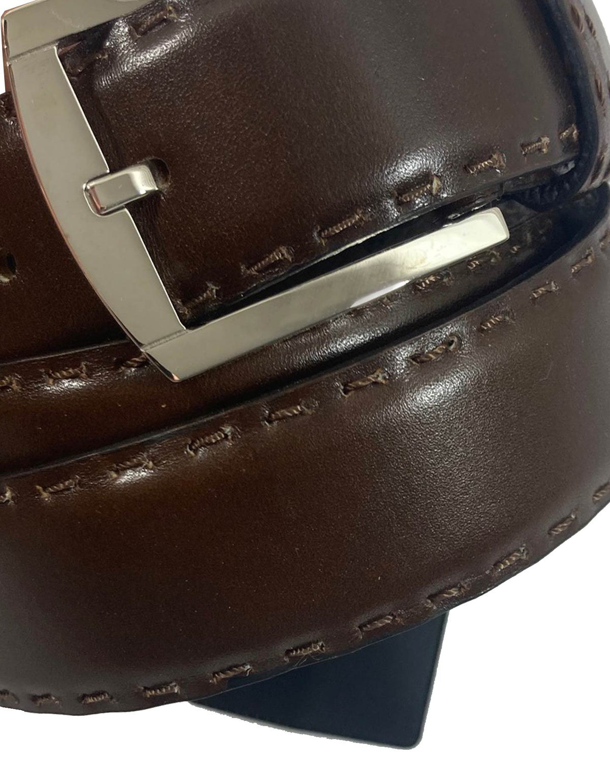 Kiton Smooth Leather Men Belt 