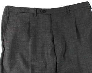 Kiton Cashmere Suit Bespoke Gray Check Plaid EU 46 - US 36 R