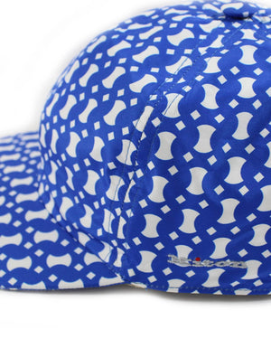 White  Royal Blue Cap