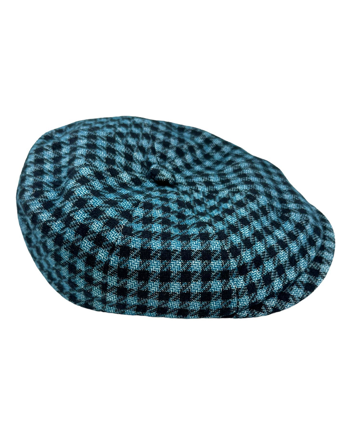 Kiton Flat Cap Cashmere Wool Aqua BlacK