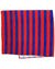 Kiton Silk Pocket Square Navy Red Stripes