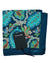 Kiton Silk Pocket Square Dark Navy Paisley