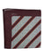 Kiton Wool Pocket Square Gray Maroon Stripes