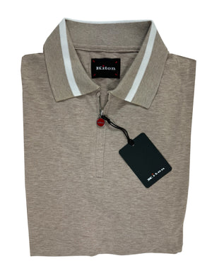 Kiton Polo Shirt Beige