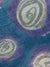 Kiton Linen Scarf Blue Gray Lilac Design Large Shawl