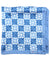 Kiton Scarf Blue Geometric - Men Collection - Silk