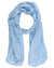 Kiton Cashmere Silk Scarf Solid Periwinkle Blue
