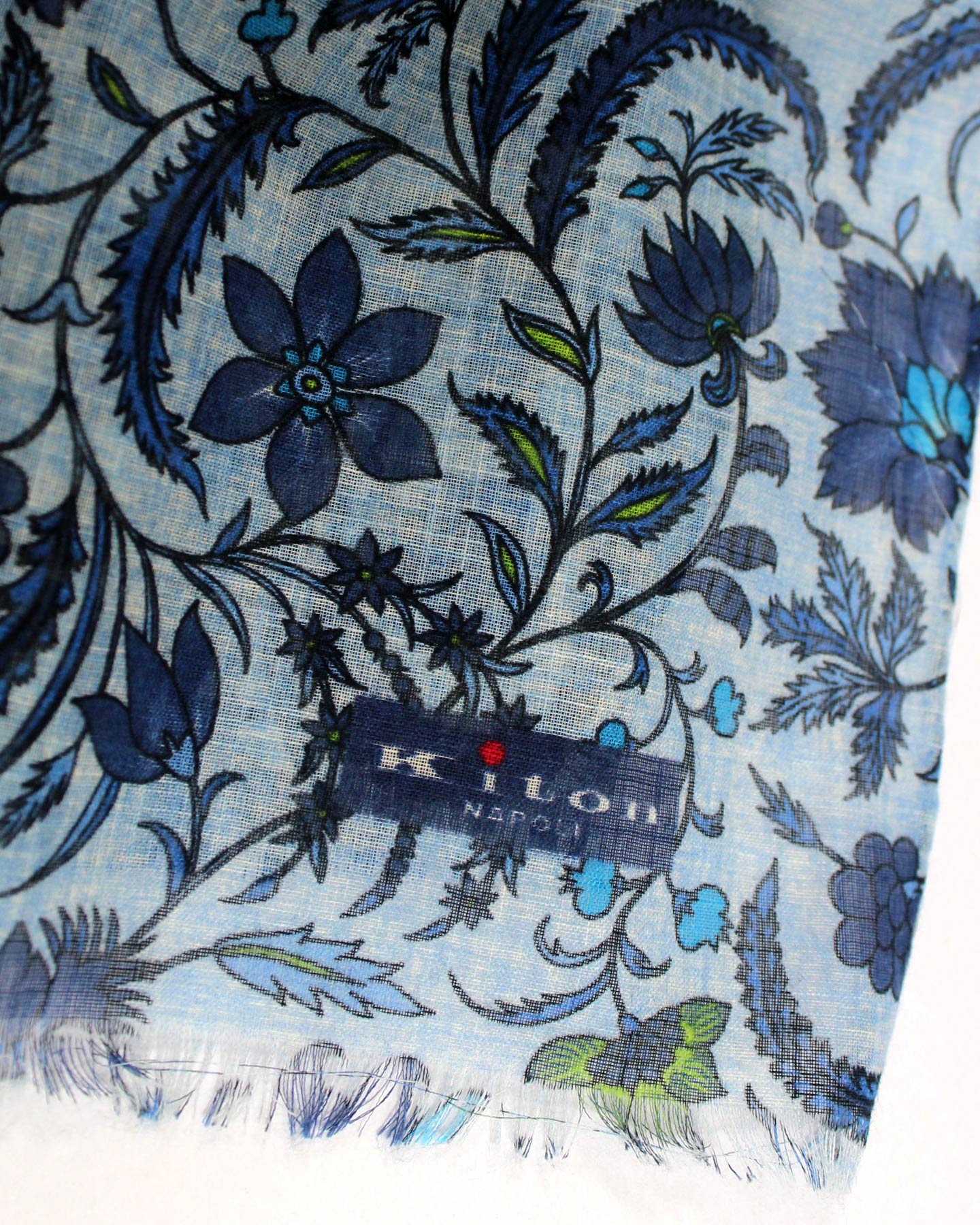 Kiton Scarf Floral - Men Collection - Luxury Cotton Shawl