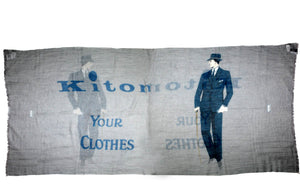 Kiton Scarf Gray Petrol Blue "Kiton Your Clothes"