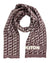 Kiton Cashmere Scarf Maroon Basketweave - Men Luxury Shawl