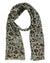 Kiton Scarf Light Gray Botanical Floral 
