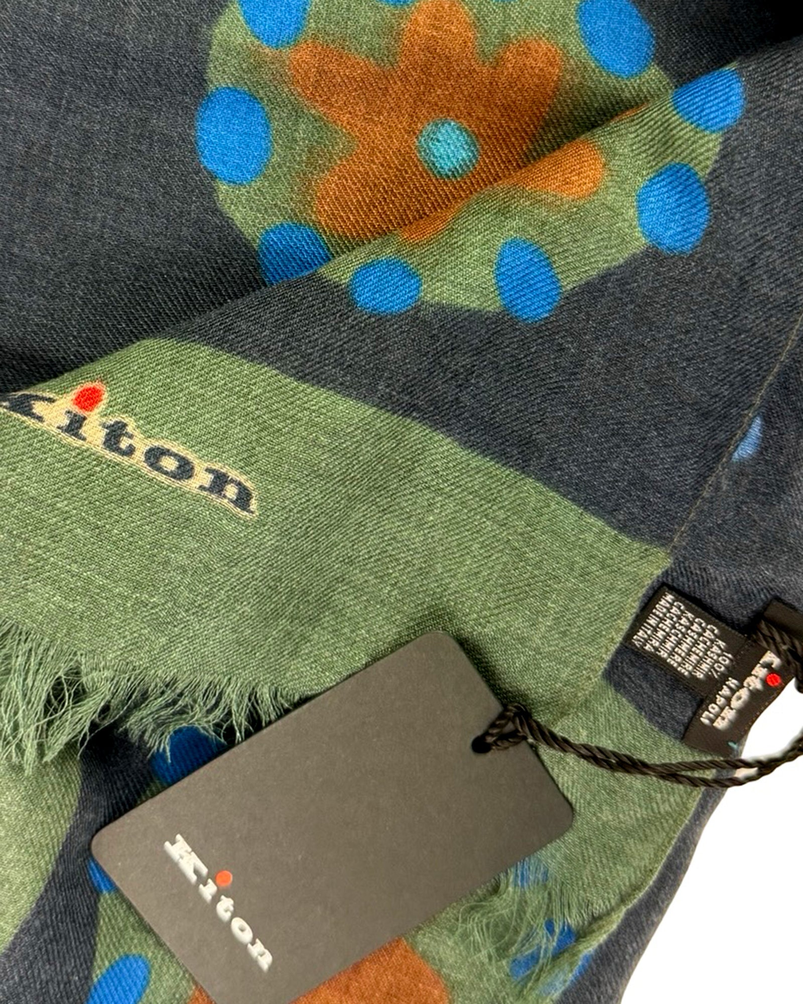 Kiton Cashmere Scarf Floral