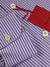 Kiton Dress Shirt White Purple Stripes 