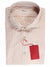 Kiton Dress Shirt White Orange Graph Check Spread Collar 