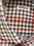 Kiton Sport Shirt White Gray Dark Red Gingham 40 - 15 3/4