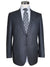 Kiton Wool Men Suit Gray Blue 2 Button Peak Lapel EUR 50 - US 40 R8 SALE