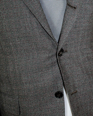 Kiton Cashmere Suit Bespoke Gray Check Plaid EU 50 - US 40 R SALE