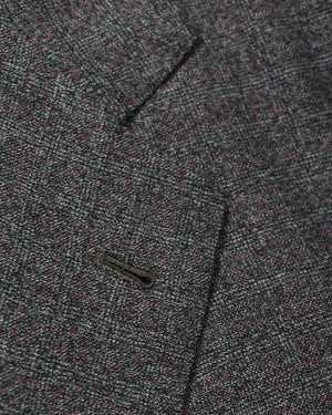 Kiton Cashmere Suit Bespoke Gray Check Plaid EU 50 - US 40 R