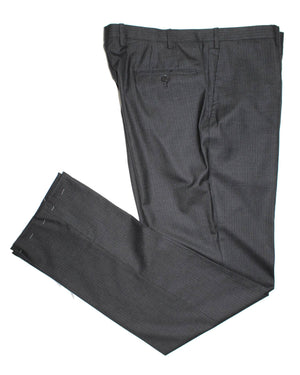 Kiton Men Suit Gray Stripes Wool Silk 2 Button EUR 54 - US 42