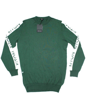 Kiton Sweater Green Logo Long Sleeve T-Shirt SALE