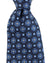 Kiton Tie Dark Blue Geometric Design - Sevenfold Necktie