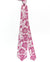 Kiton Tie Gray Silver Fuchsia Floral Design - Sevenfold Necktie
