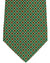 Kiton Silk Tie Green Geometric Design - Sevenfold Necktie