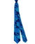 Kiton Silk Linen Tie Blue Camouflage Design - Sevenfold Necktie