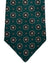 Kiton Tie Dark Green Black Pink Mini Floral - Sevenfold Necktie