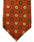 Kiton Tie Orange Brown Olive Geometric Floral - Sevenfold Necktie