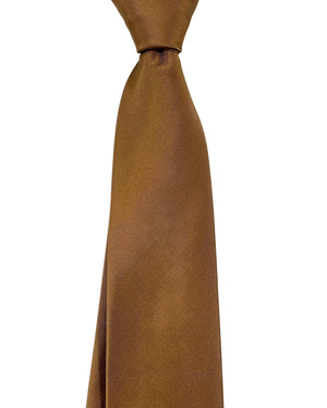 Kiton Tie Light Brown Grosgrain Design - Sartorial Sevenfold Necktie