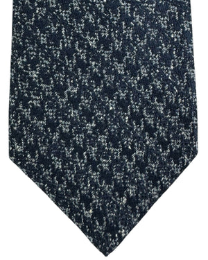 Kiton Sevenfold Tie Gray Black Houndstooth