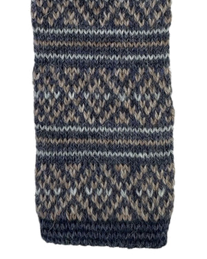 Kiton Square End Knitted Tie Gray Taupe 