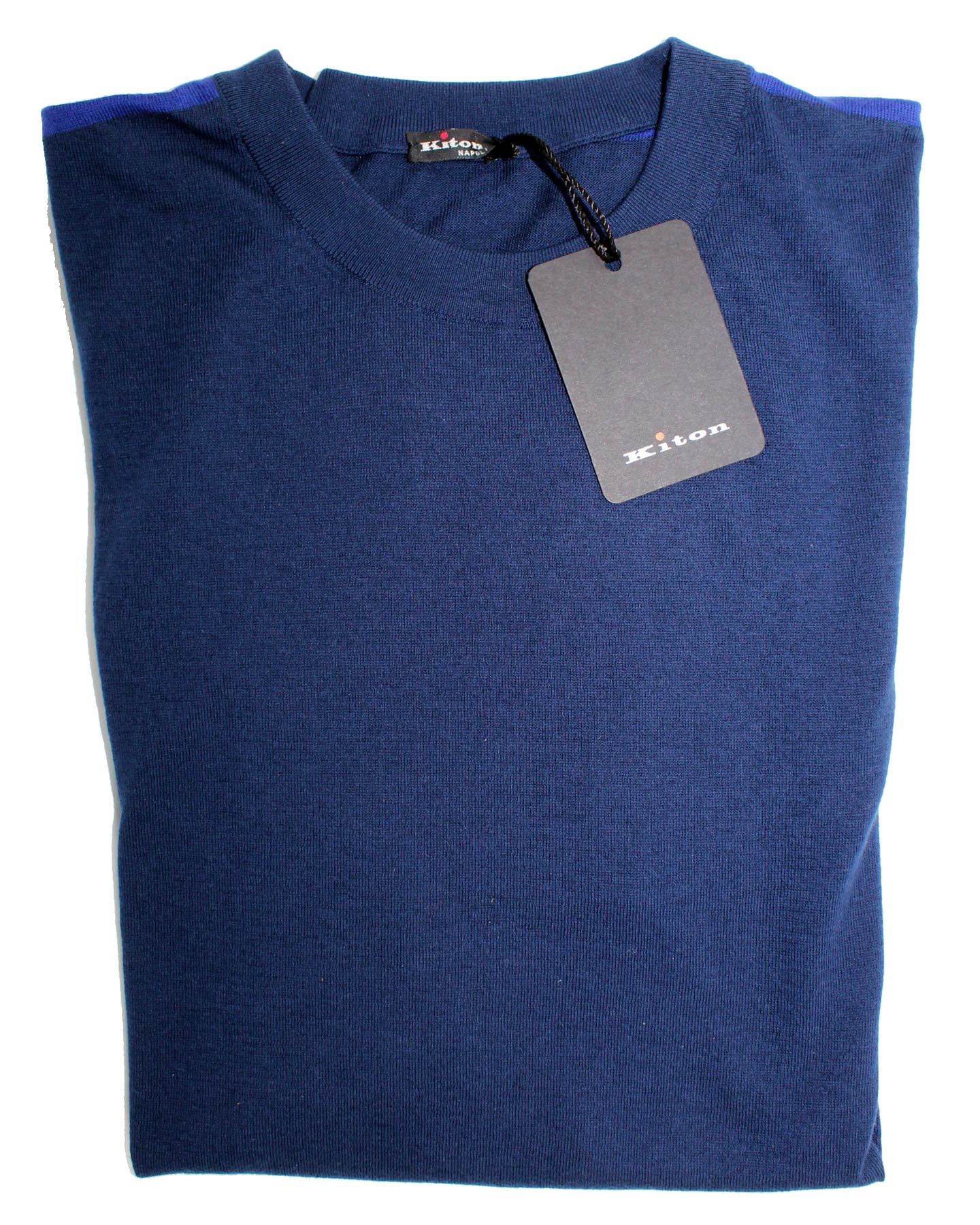 Kiton T-Shirt Navy Royal Blue 
